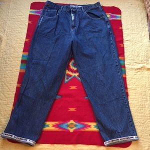 Vintage Maurice Malone Logo Cuff Jeans 